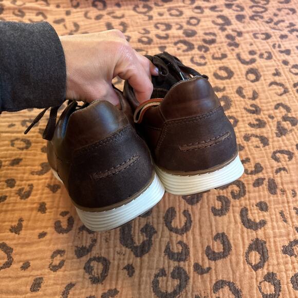 Bull Boxer Shoes Mens 12 Leather Lace Up Jasyn Plain Toe Oxford Dress Shoe Brown - Picture 4 of 7